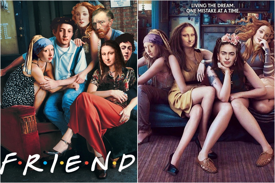 Mona Lisa in FRIENDS and GIRLS  | Mona Lisa Reimagined In The Modern World Excerpt | Her Beauty