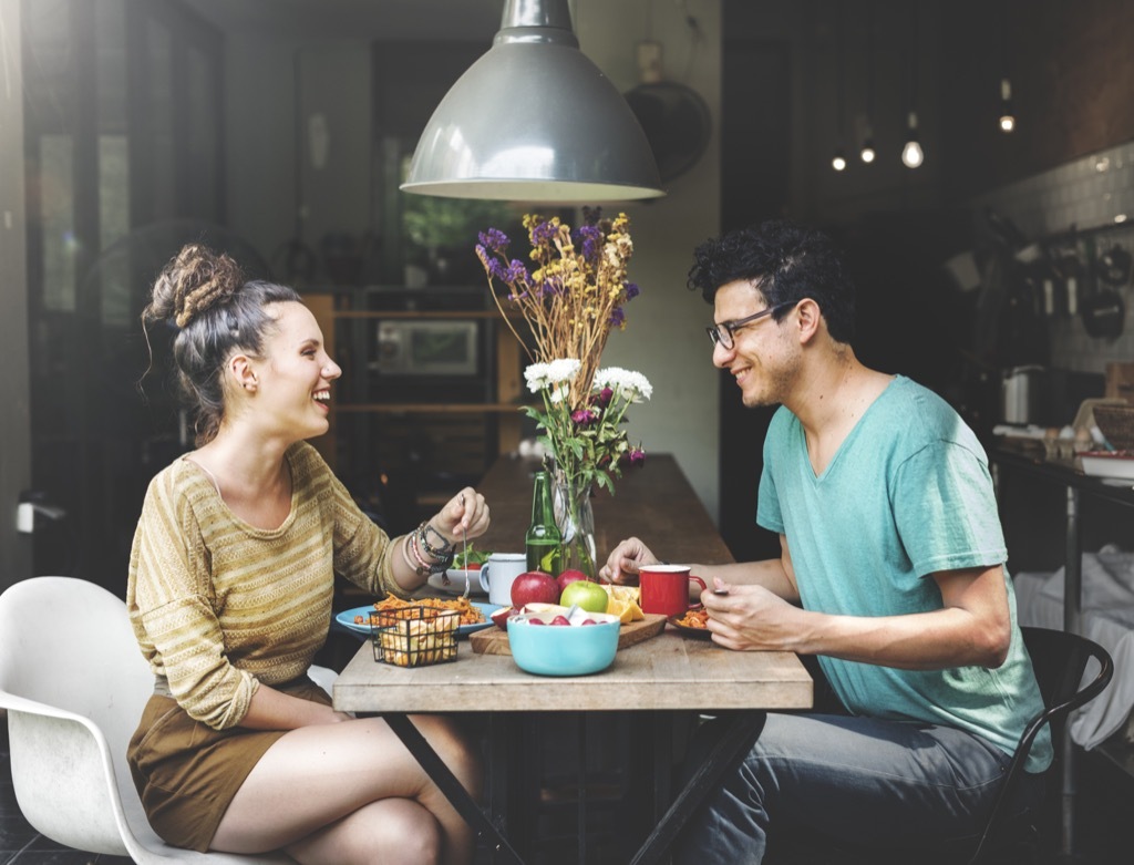 couple dining eating long-distance relationships