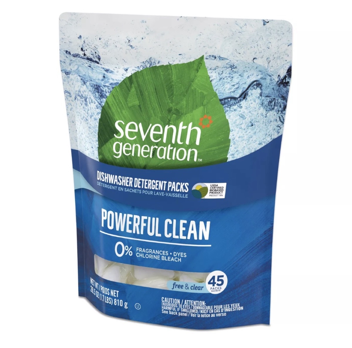 bag of dishwasher detergent packs, earth friendly cleaning products