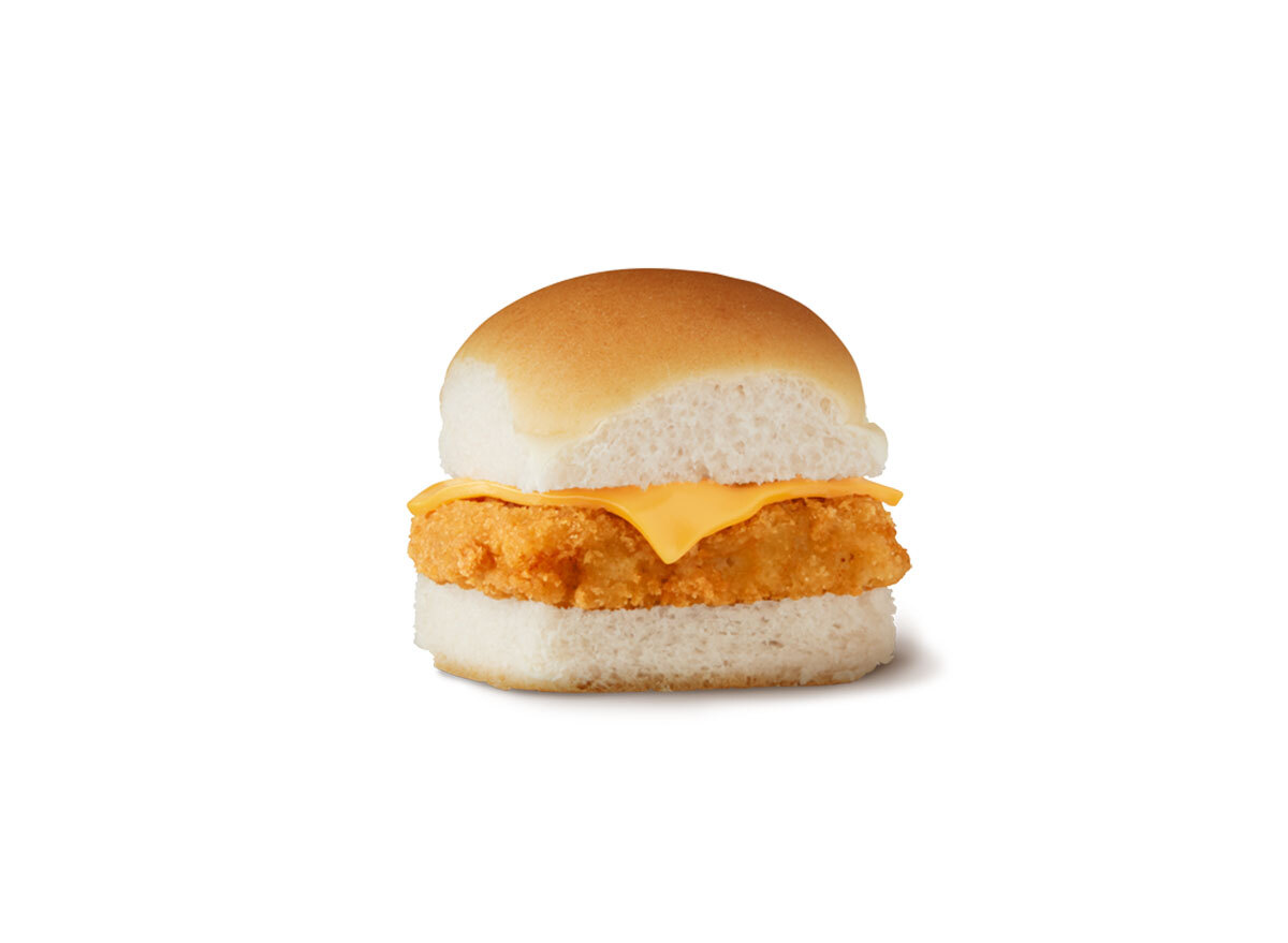 white castle panko fish slider