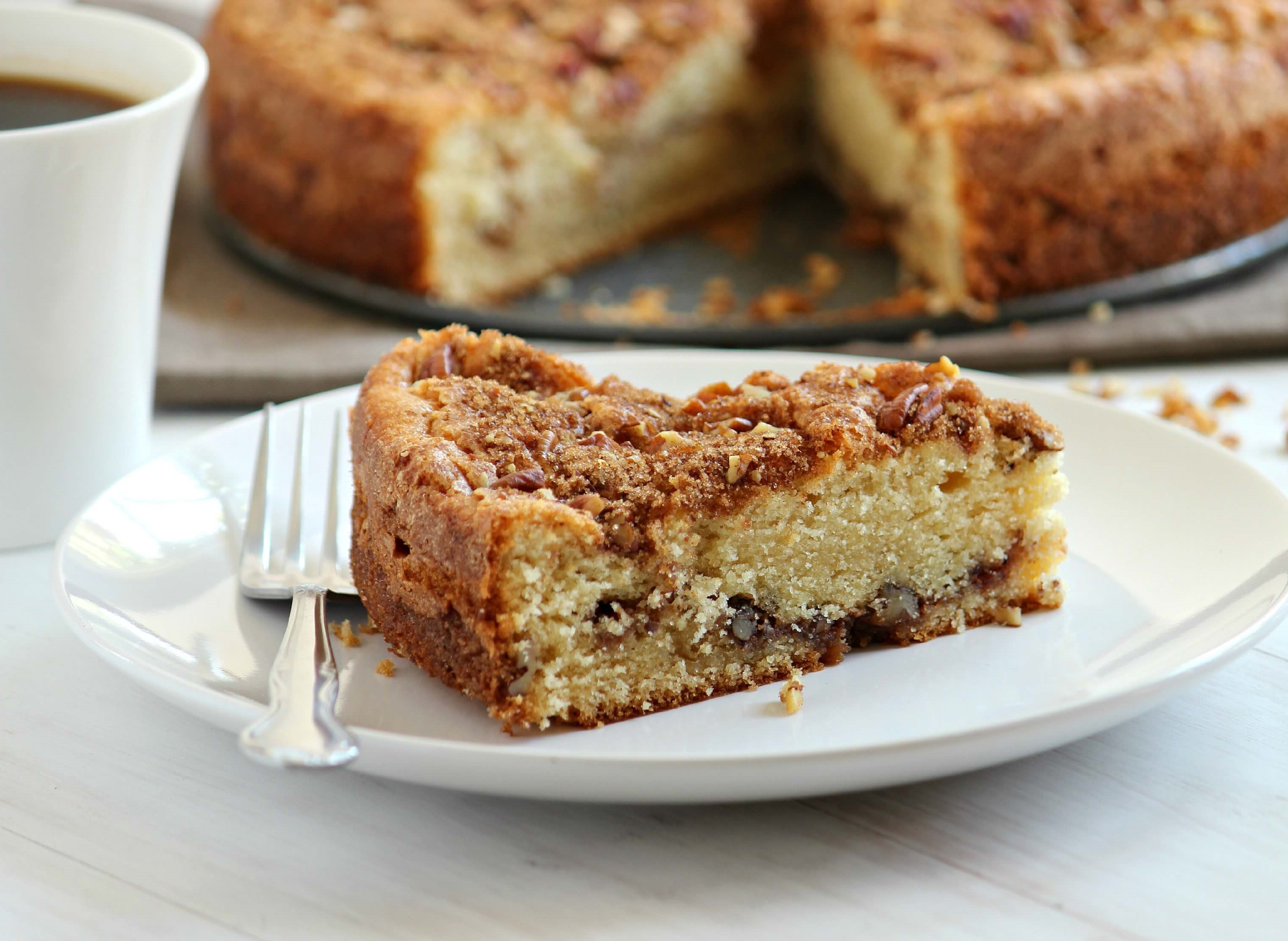 Cinnamon coffee cake | 12 Cozy Fall Breakfast Ideas | Her Beauty