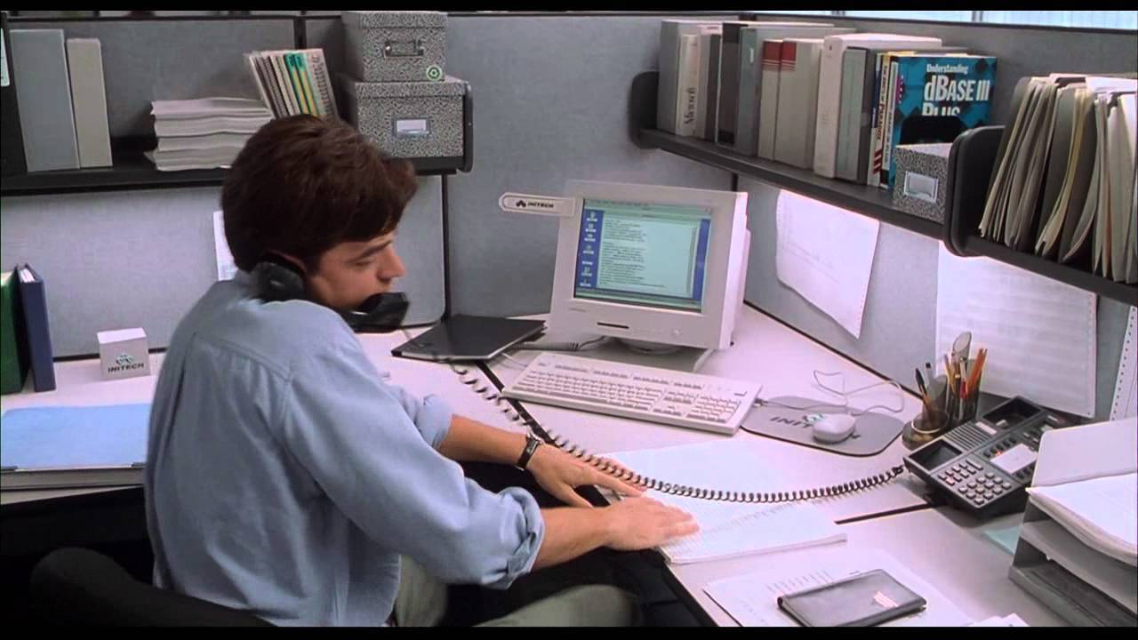 scene from office space film 