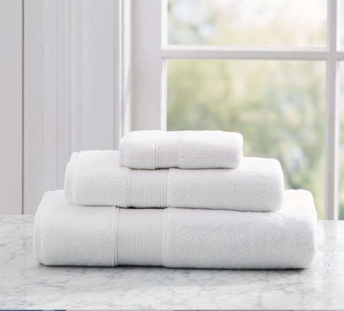 Pottery Barn White Towels buy after holidays