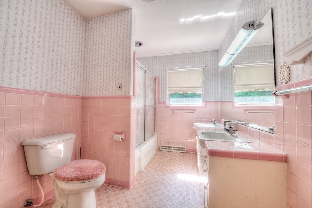 pastel bathroom outdated home design