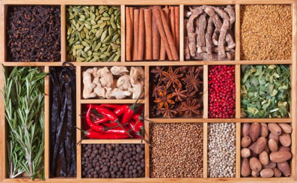 dried herbs and spices