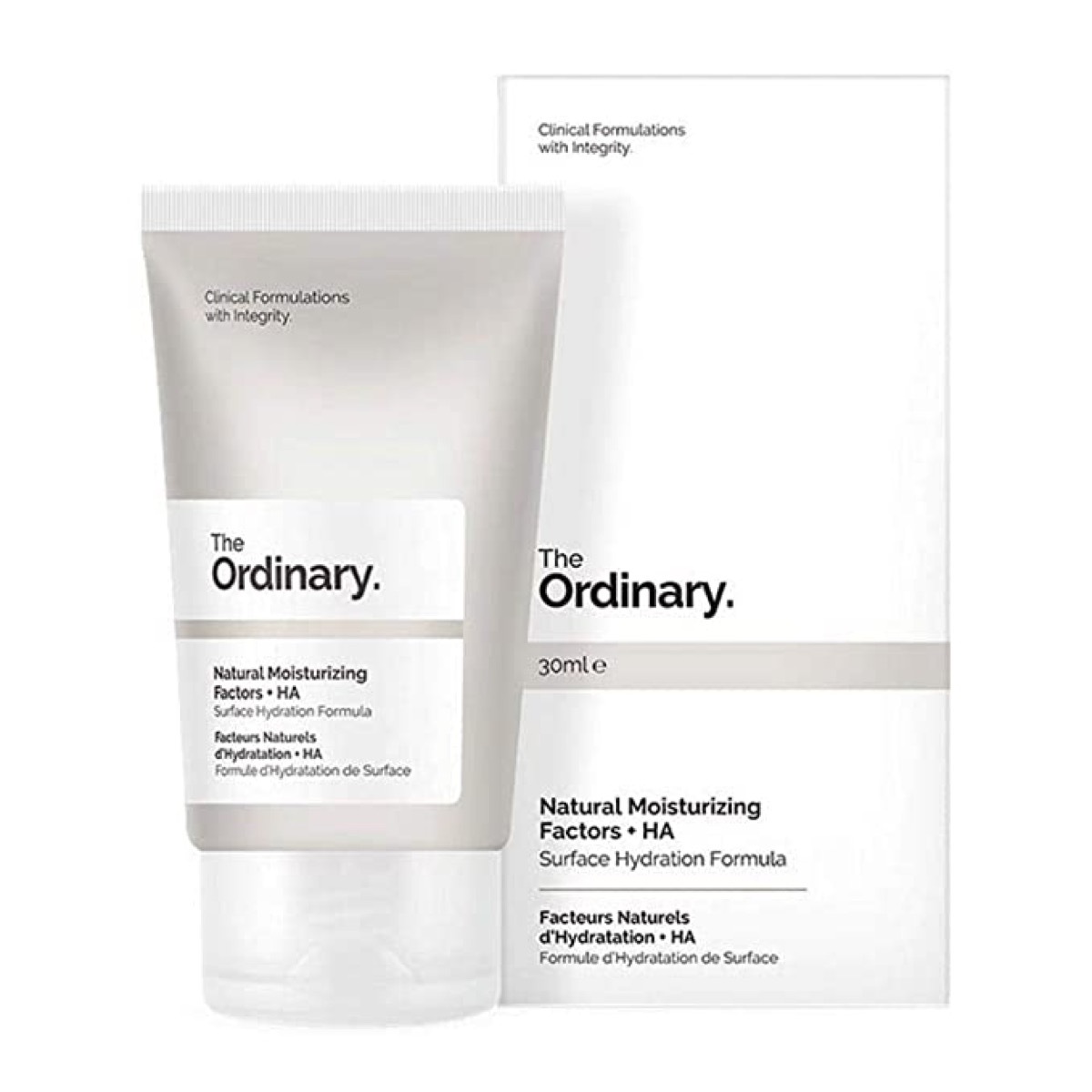 The Ordinary. Moisturizer bottle and box