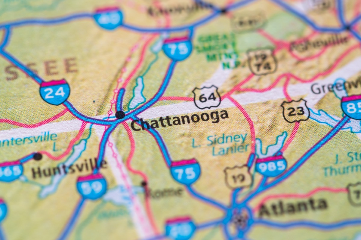 chattanooga map