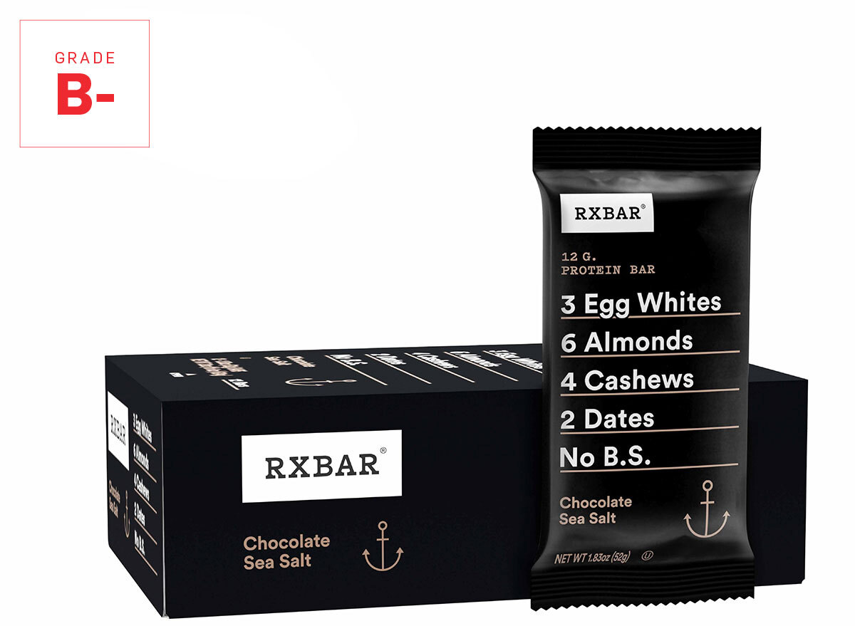 rx bar chocolate sea salt graded