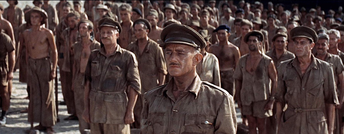 Alec Guinness and James Donald in The Bridge on the River Kwai (1957)