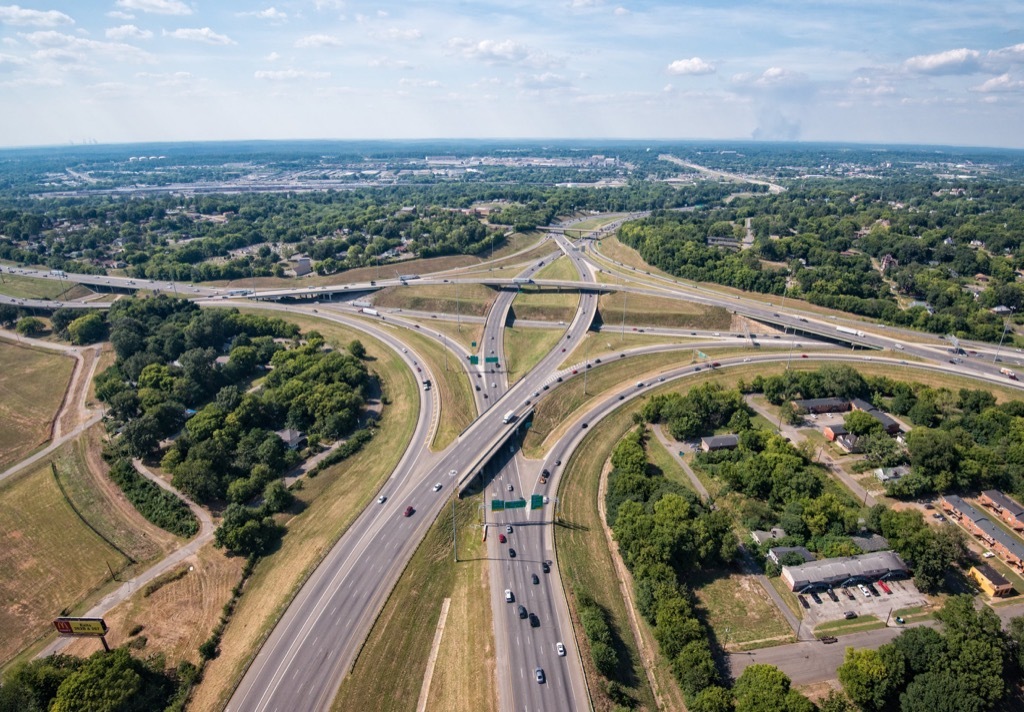 alabama i65 busiest road in every state