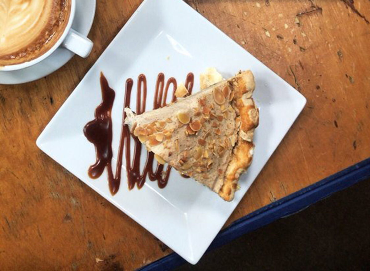 slice of pie with coffee at republic of pie in los angeles