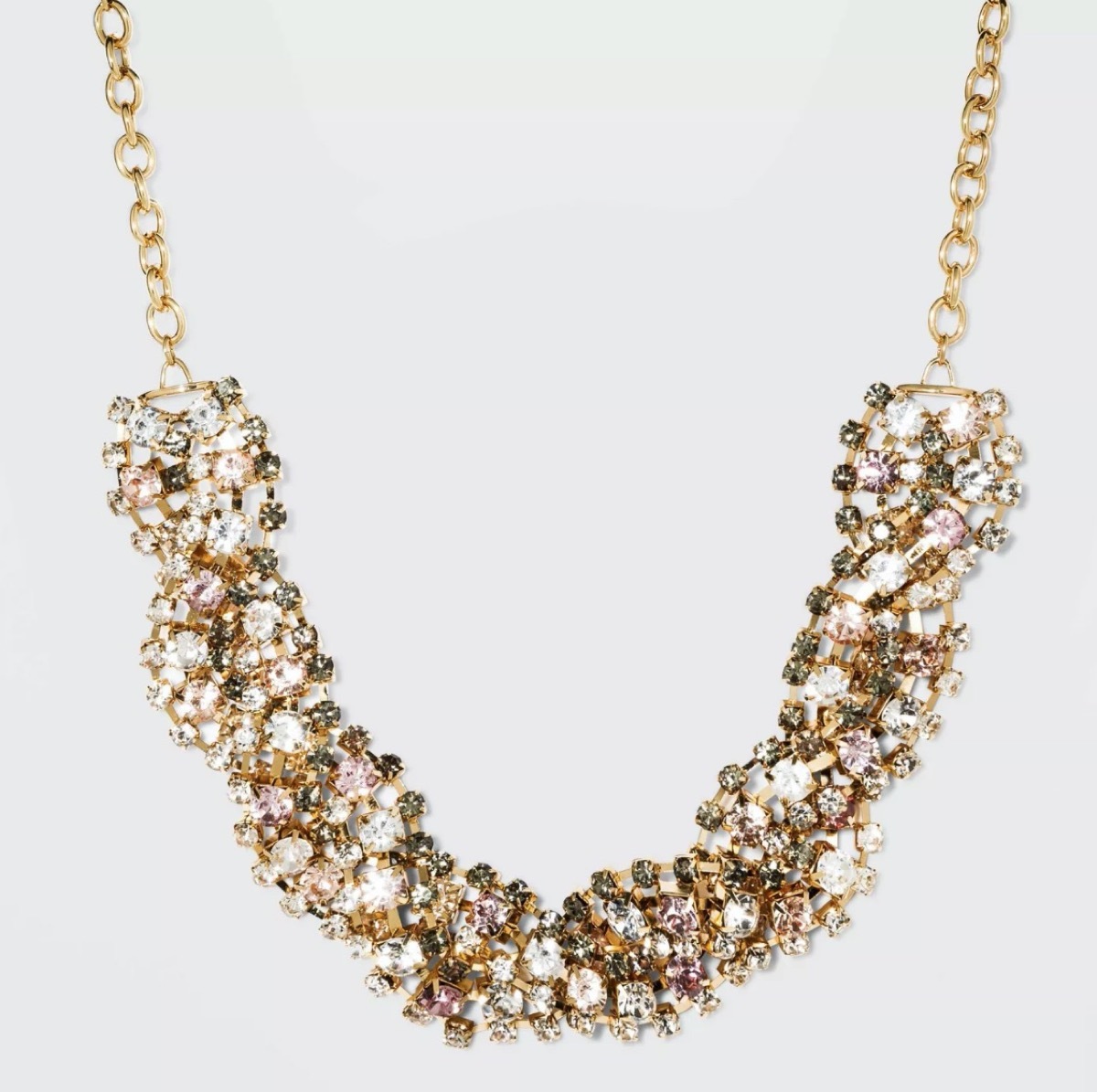 gold statement necklace