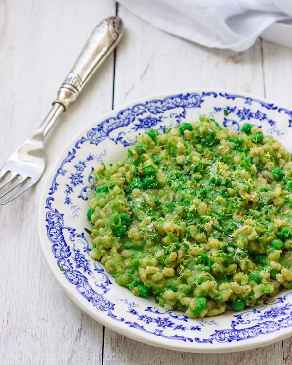 Resistant starch recipes Barley Risotto With Peas and Parmesan