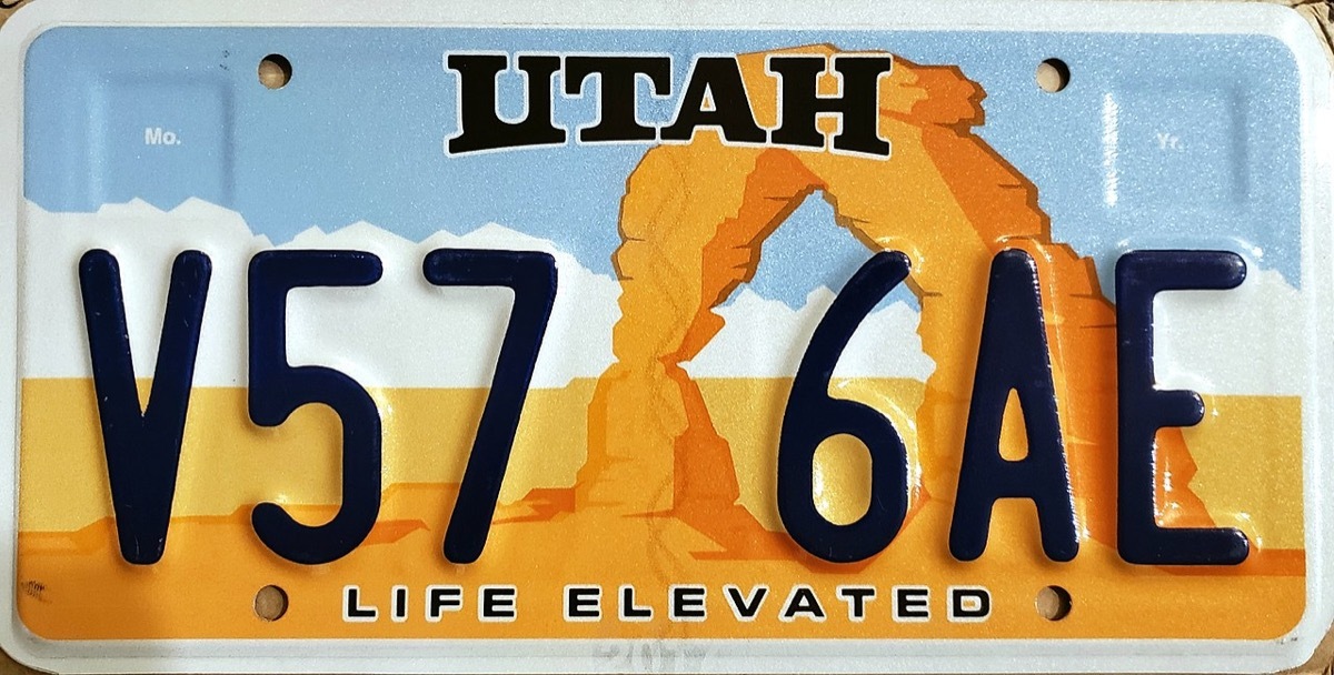 utah license plate