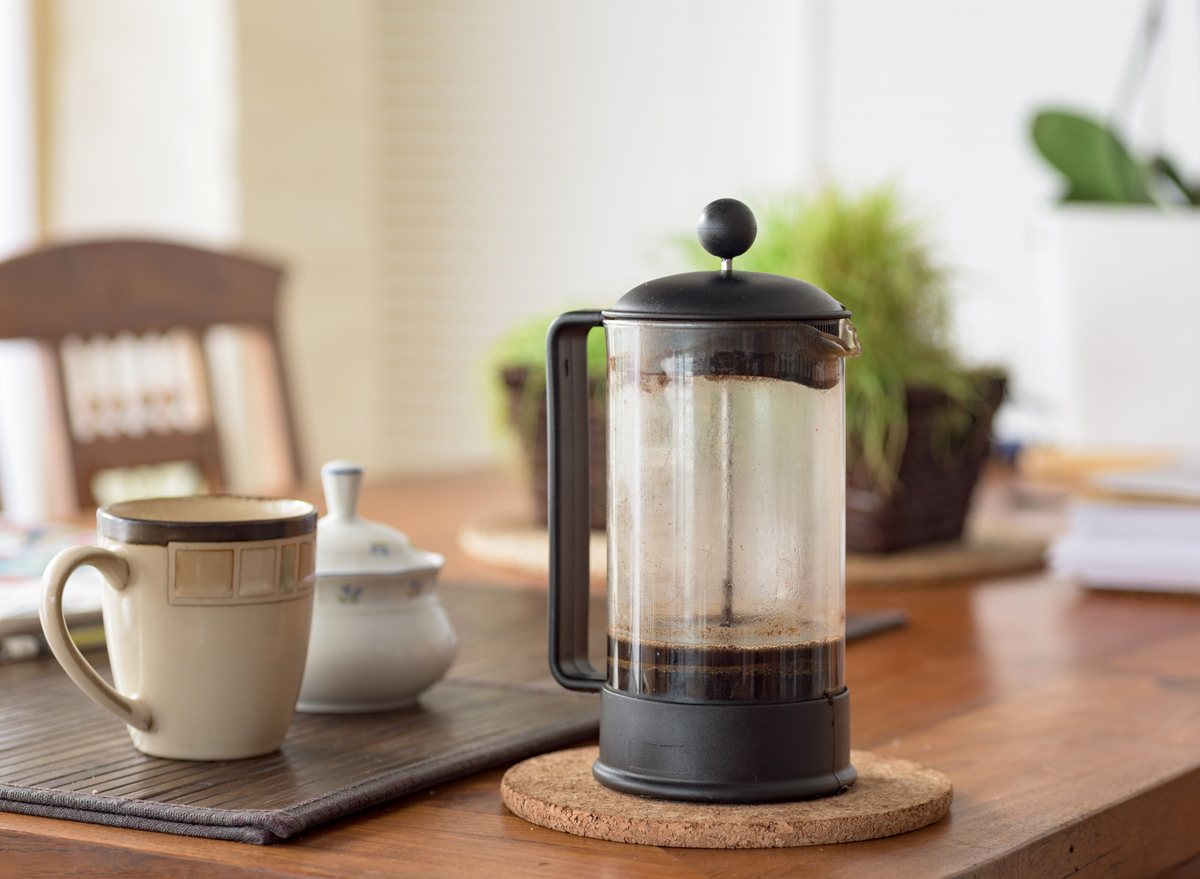 leftover coffee from french press