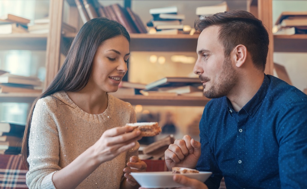 Couple, sandwiches what women want to hear