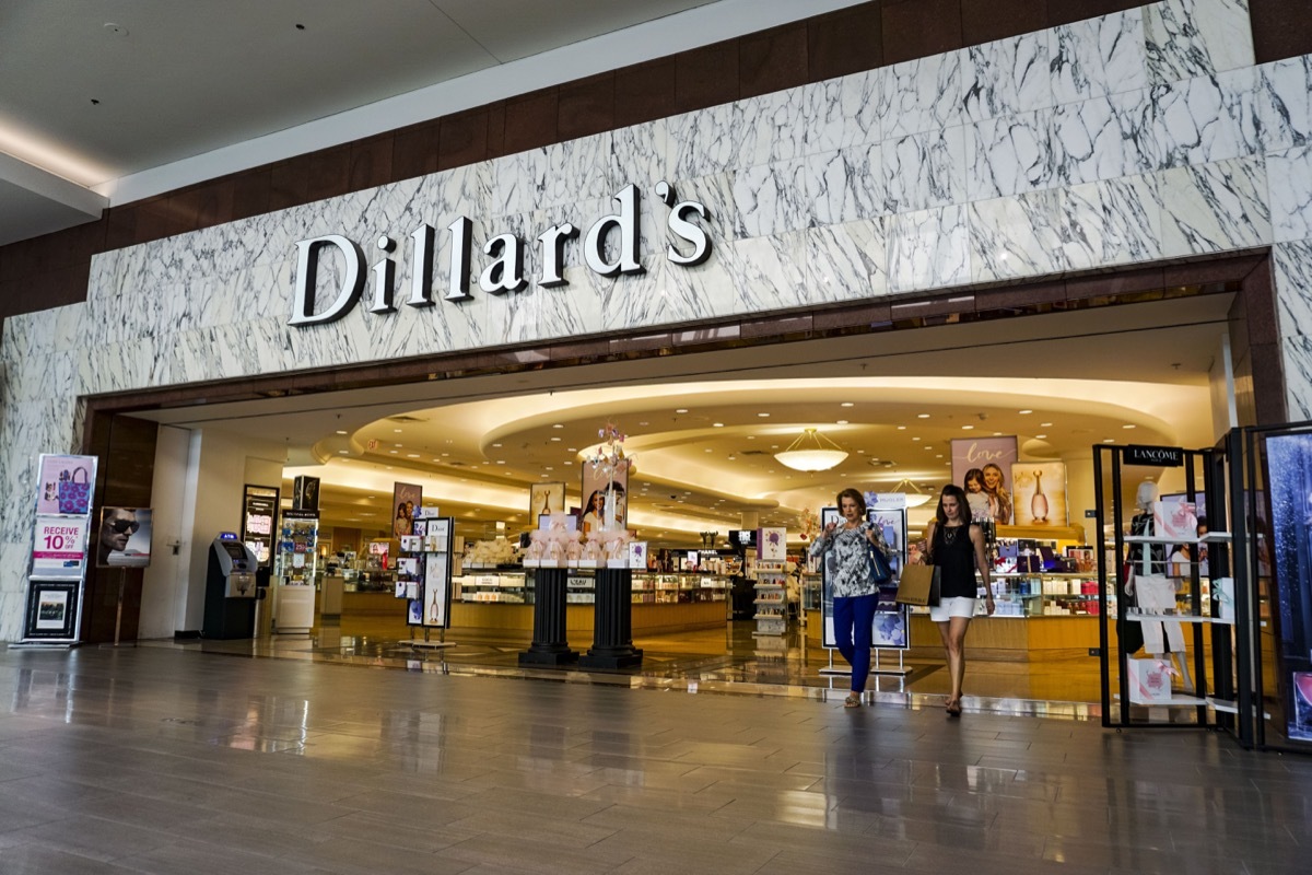 dillard's store in a mall