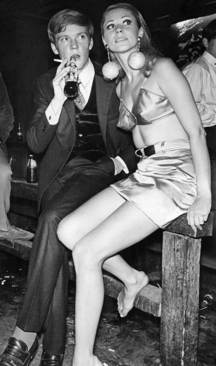 A Couple at a Party in the 1970s