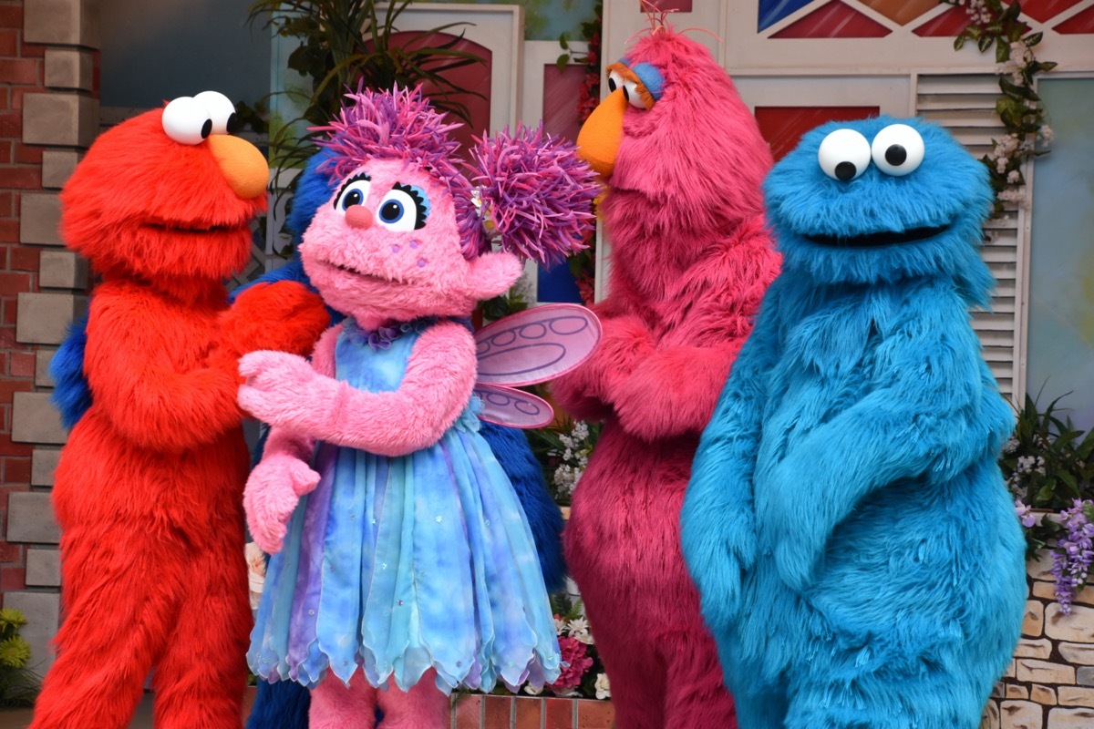 sesame street characters in costume