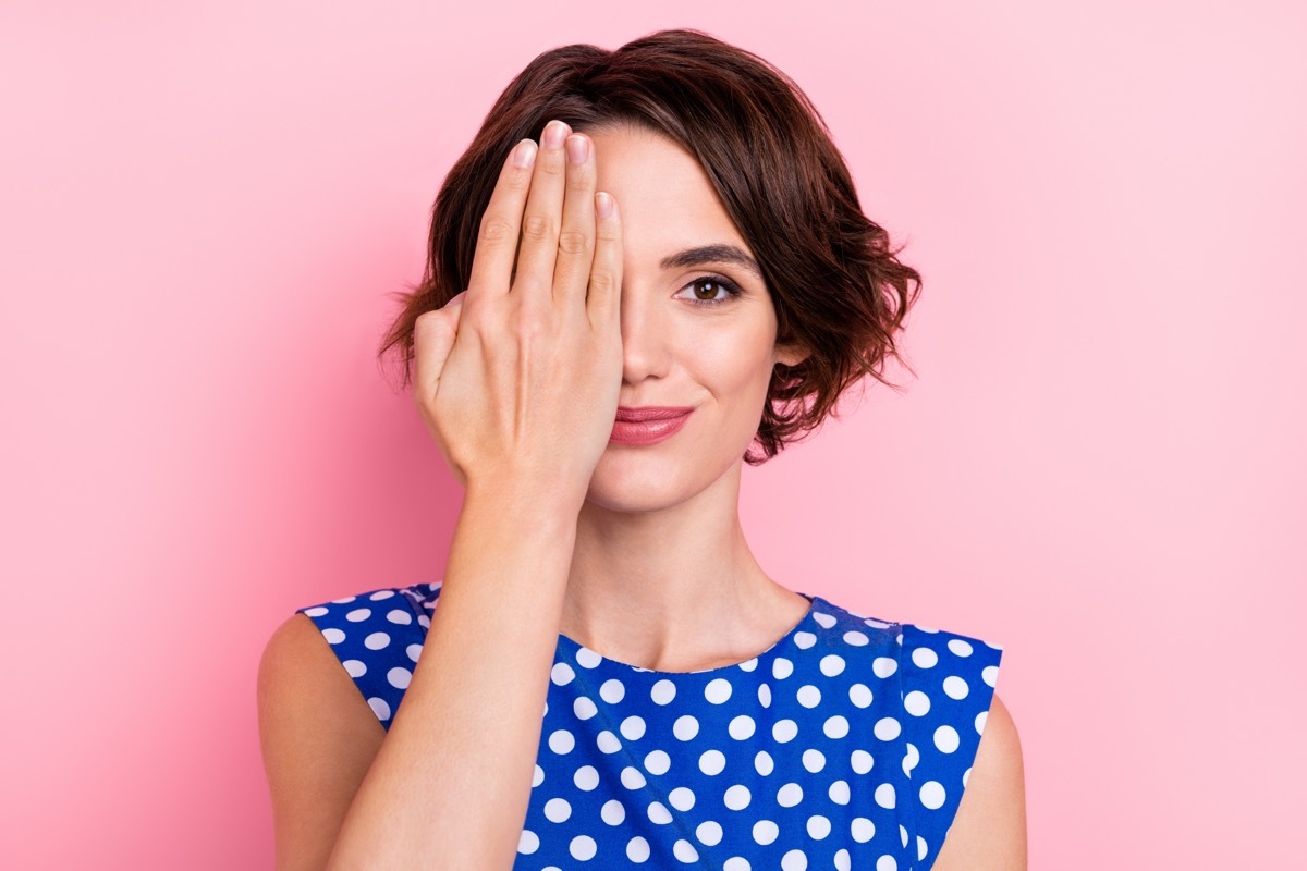 Young Woman Wearing Blue