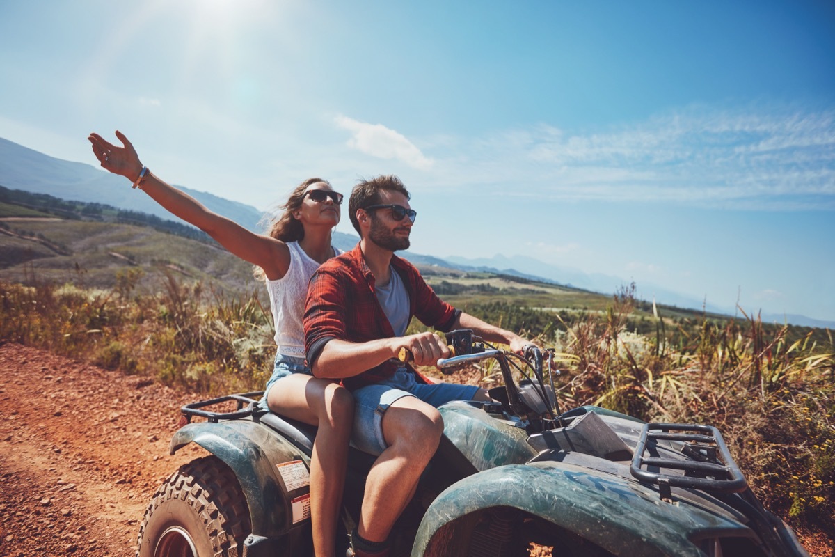 Couple on a quad