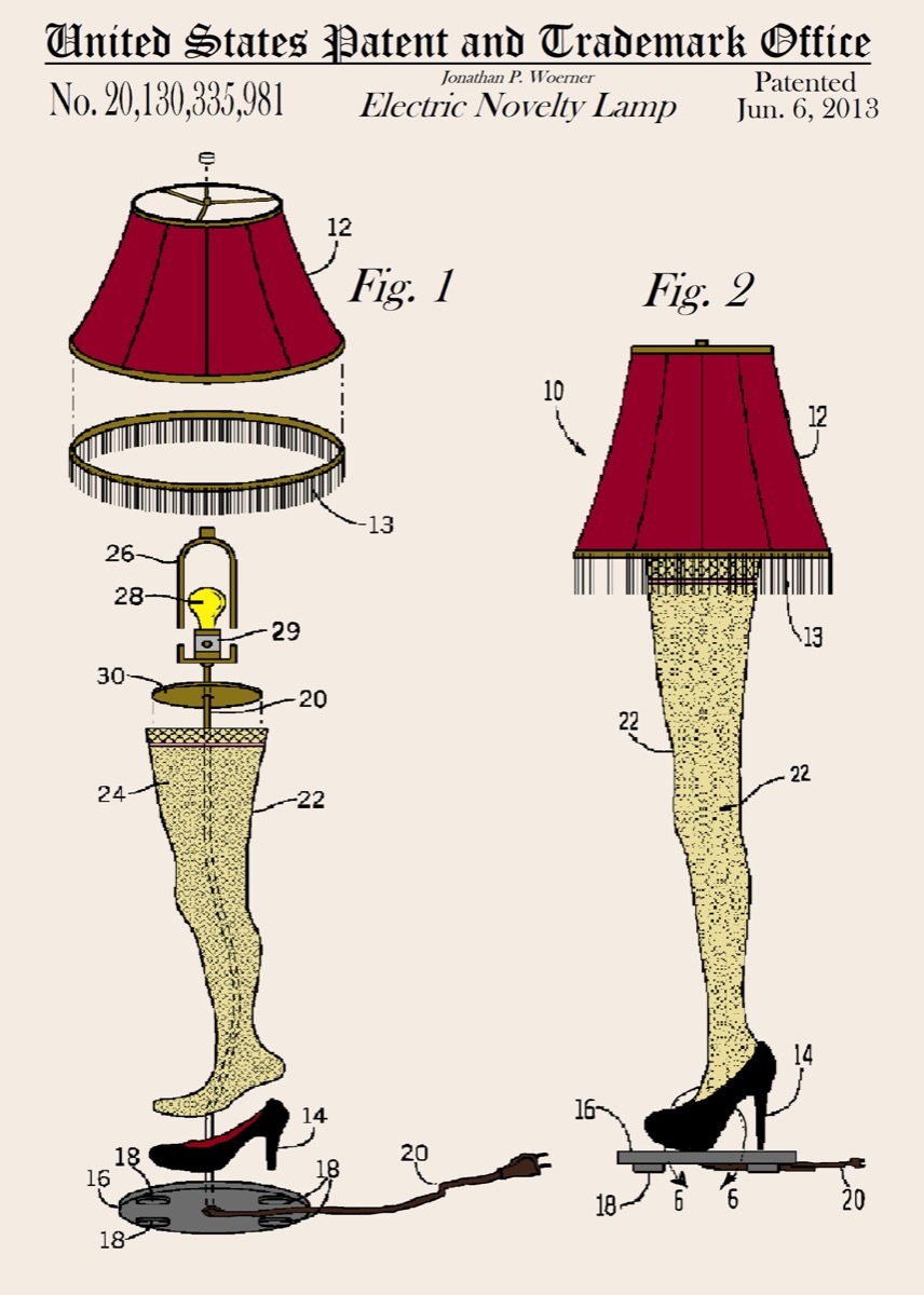 christmas story leg lamp greeting card