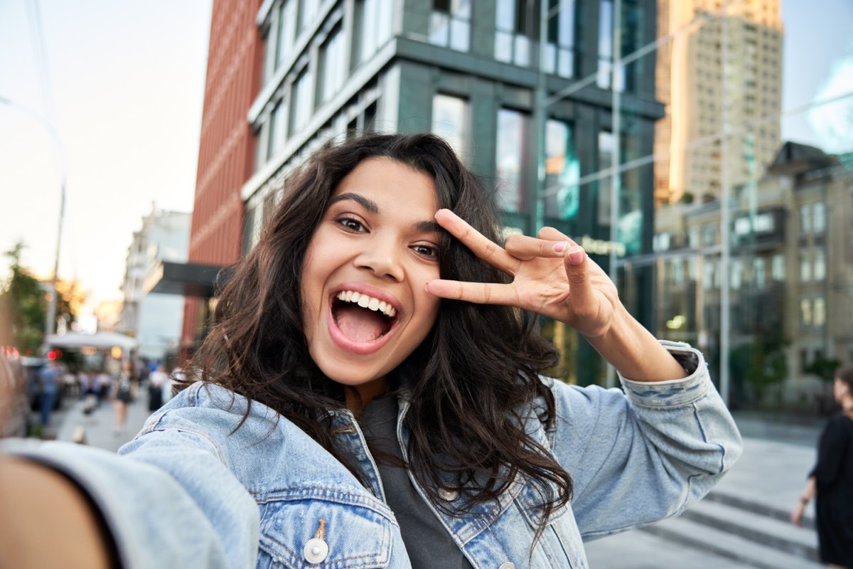 Woman Taking a Selfie