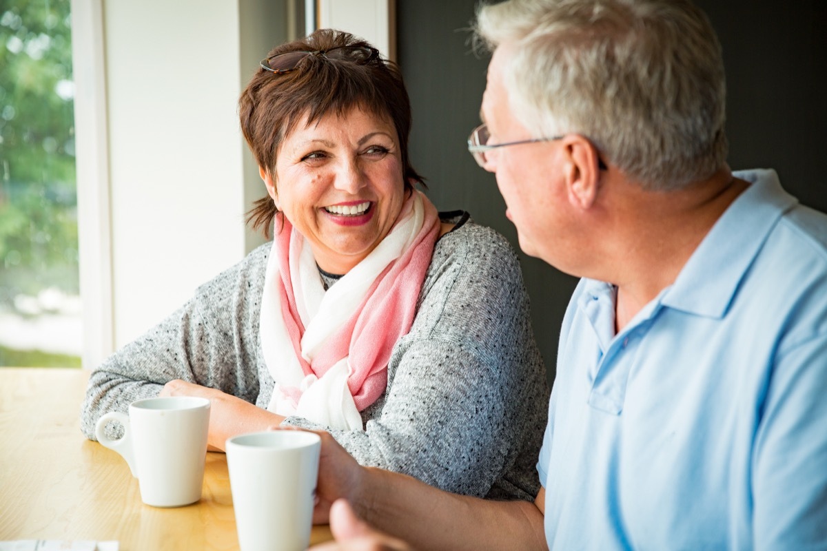 older couple on date together, single peopke