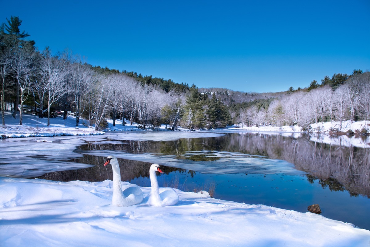 Blowing Rock, North Carolina White Christmas in America