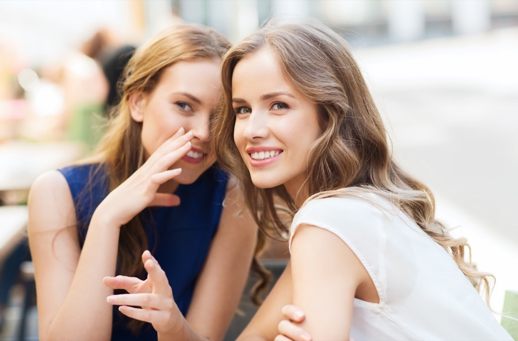 girls gossiping advice you should ignore over 40