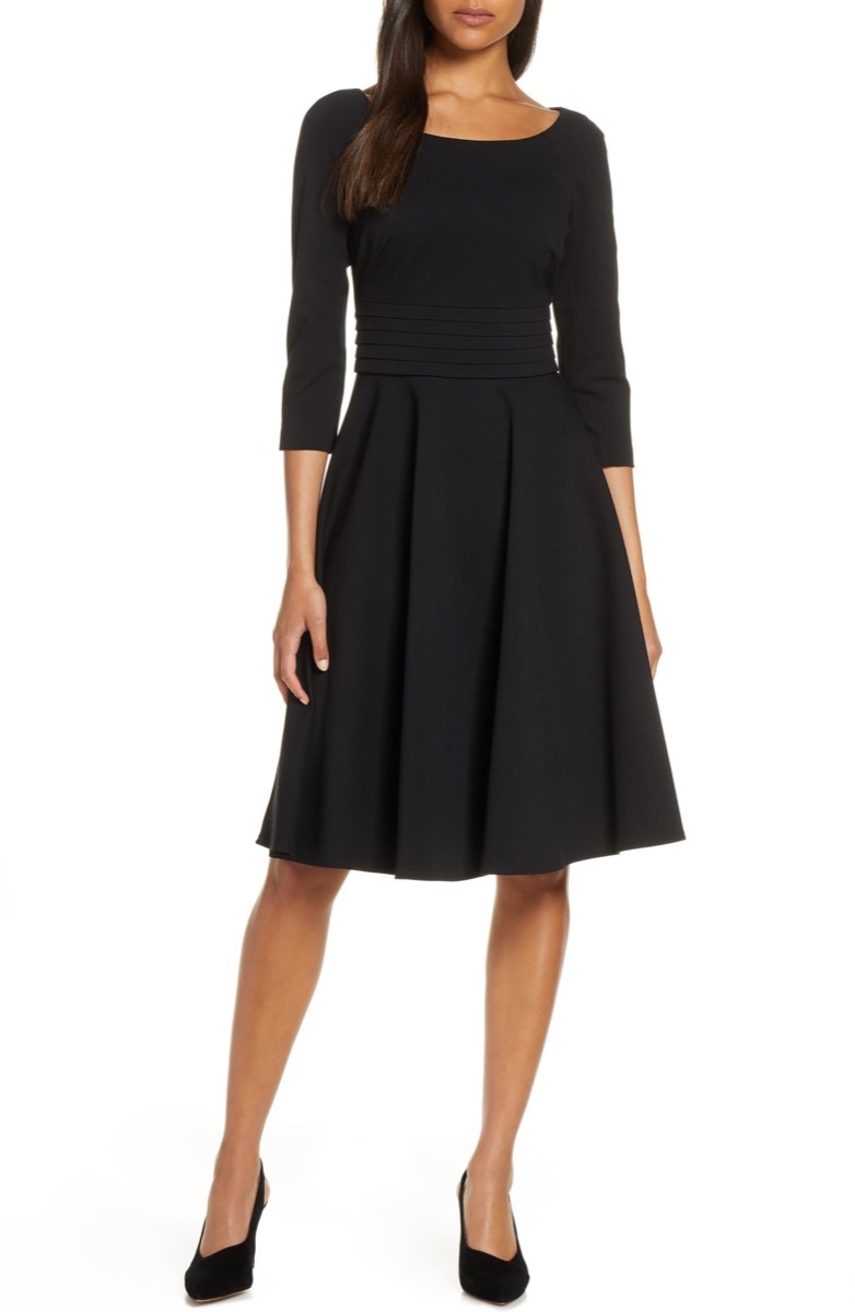 pleated black dress, Nordstrom anniversary sale