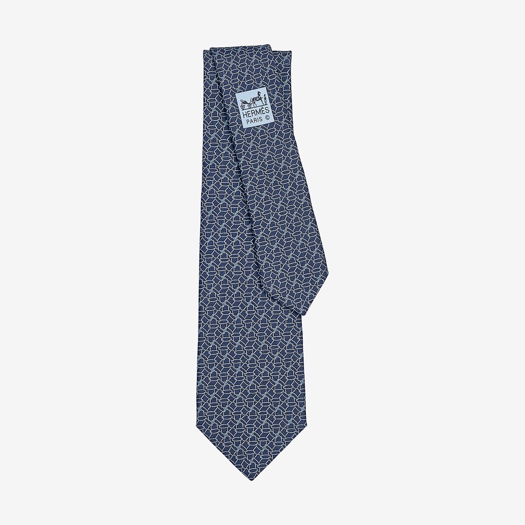 hermes patterned tie