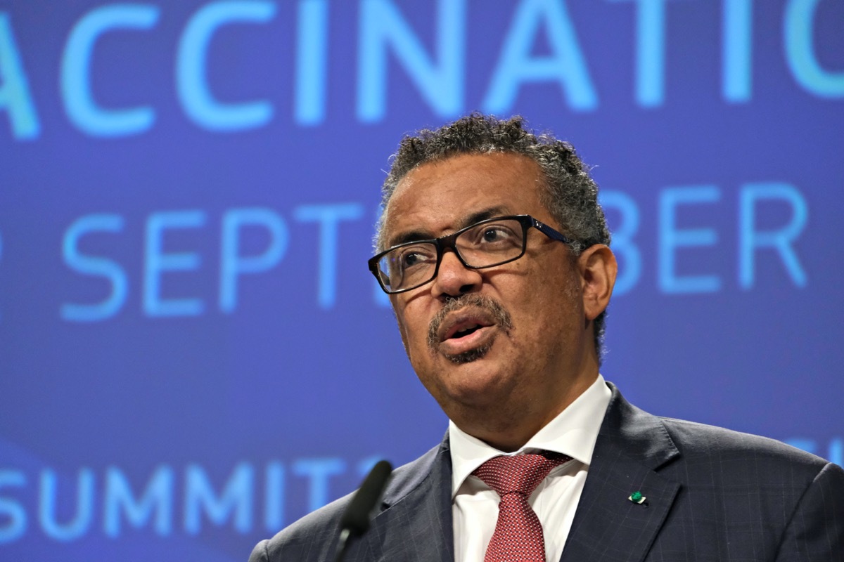 WHO chief Tedros Adhanom Ghebreyesus