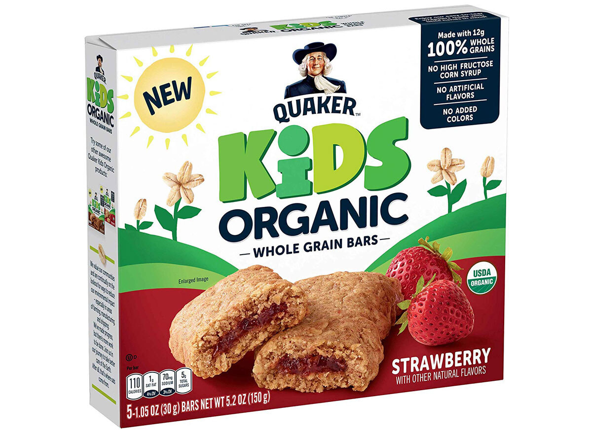 Quaker kids strawberry bars