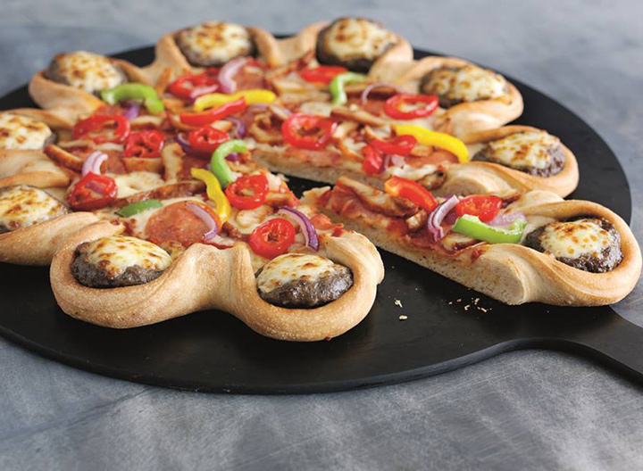 Pizza Hut cheeseburger pizza