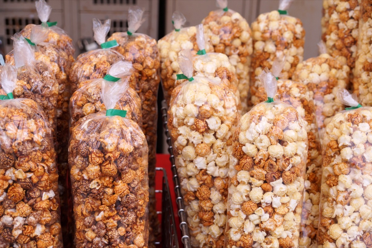 bags of flavored popcorn