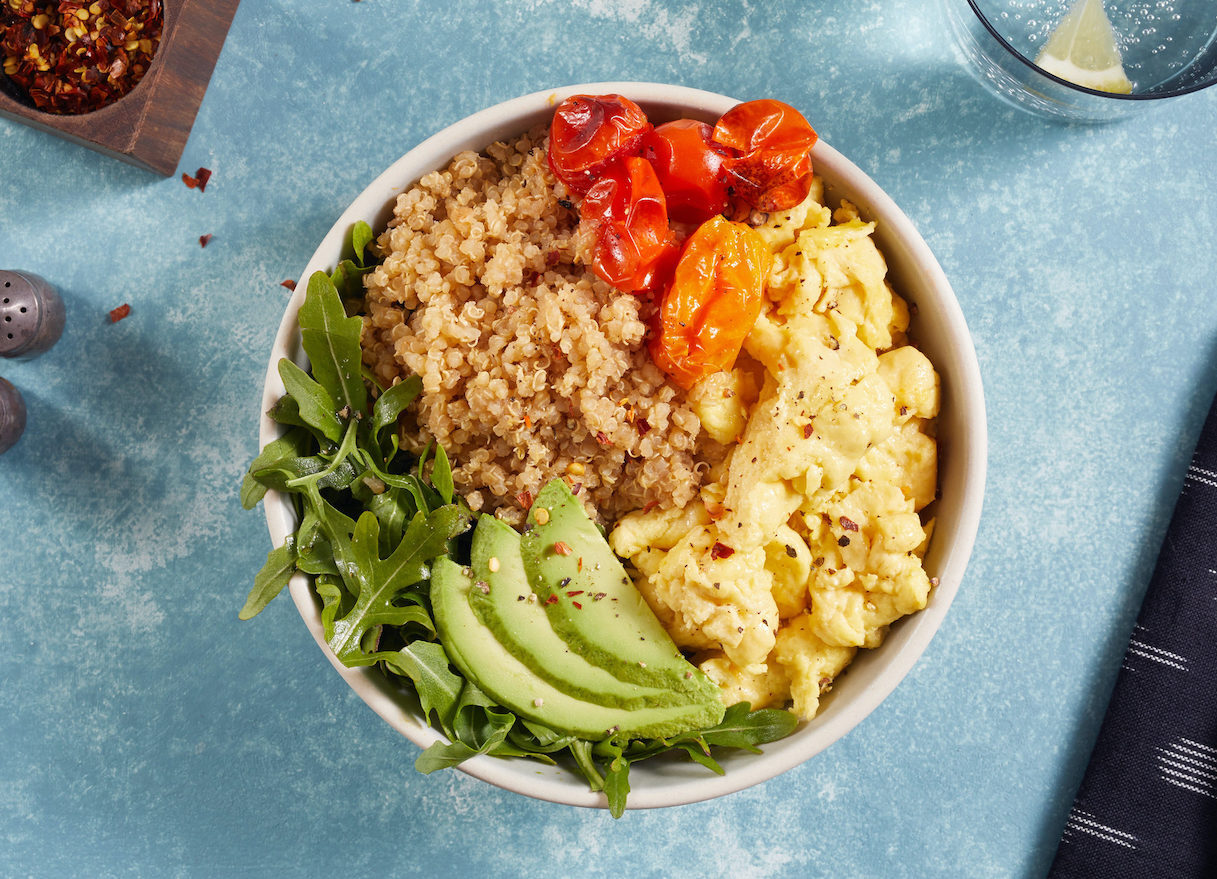 quinoa bowl Just Egg