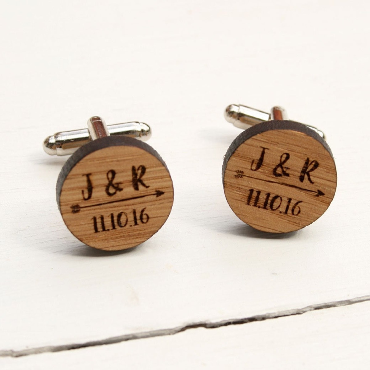 Wedding cufflinks from Etsy