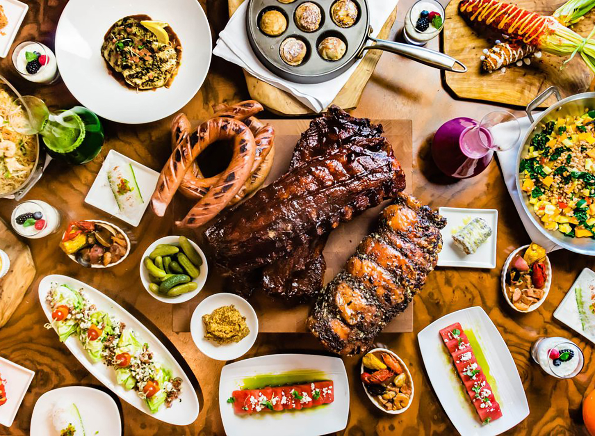 ribs and ceviche from ayce buffet in las vegas