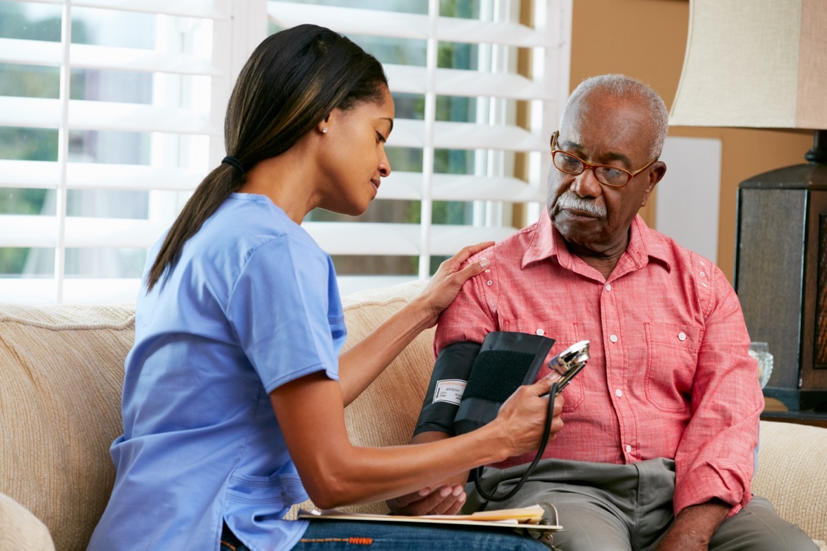 Older patient with nurse