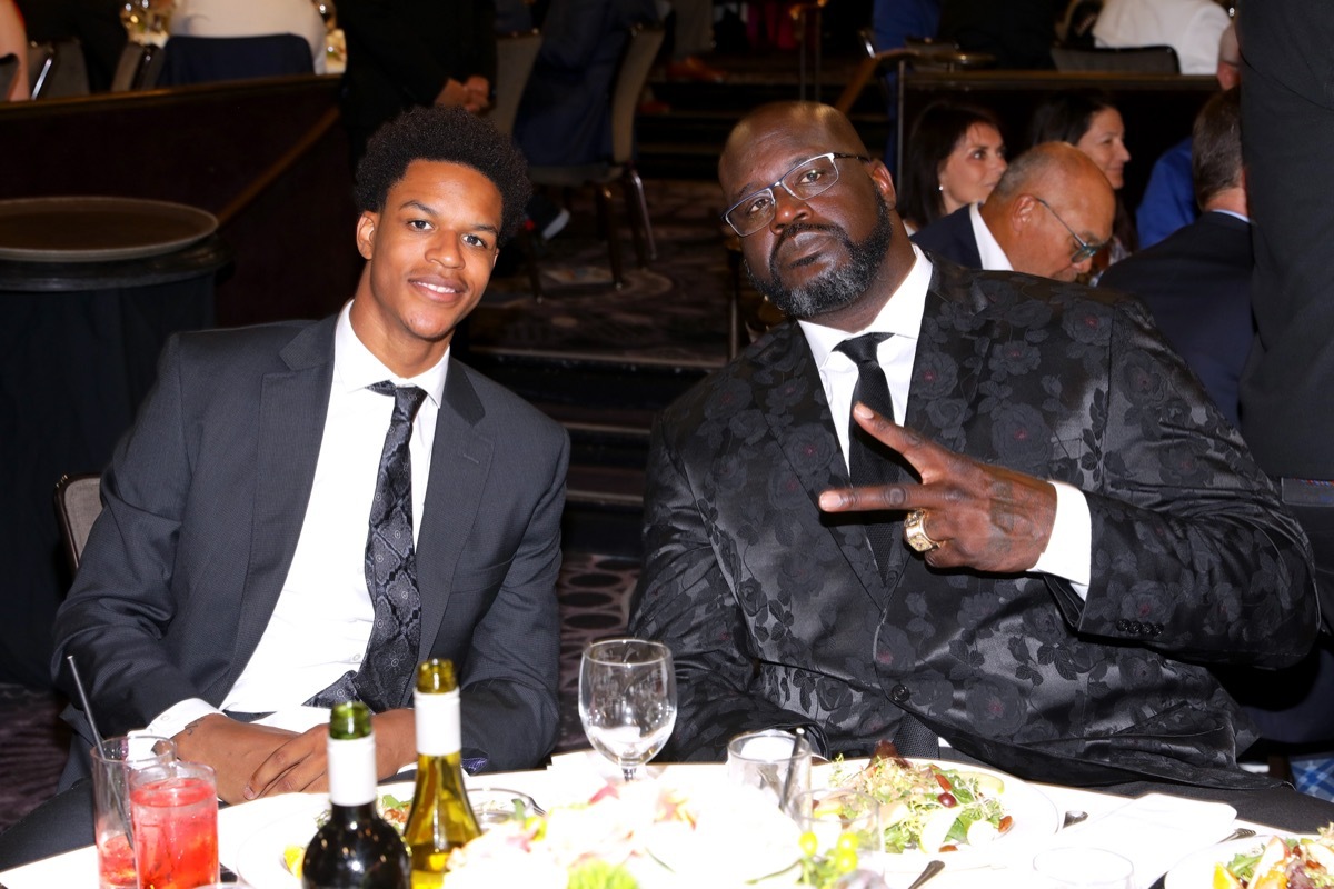 Shaquille O'Neal and Shareef O'Neal 2019