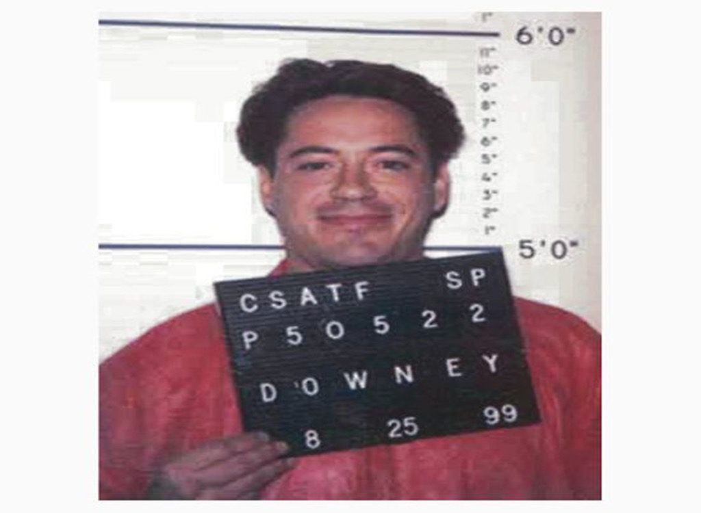 Robert Downey Jr funny celebrity mugshots