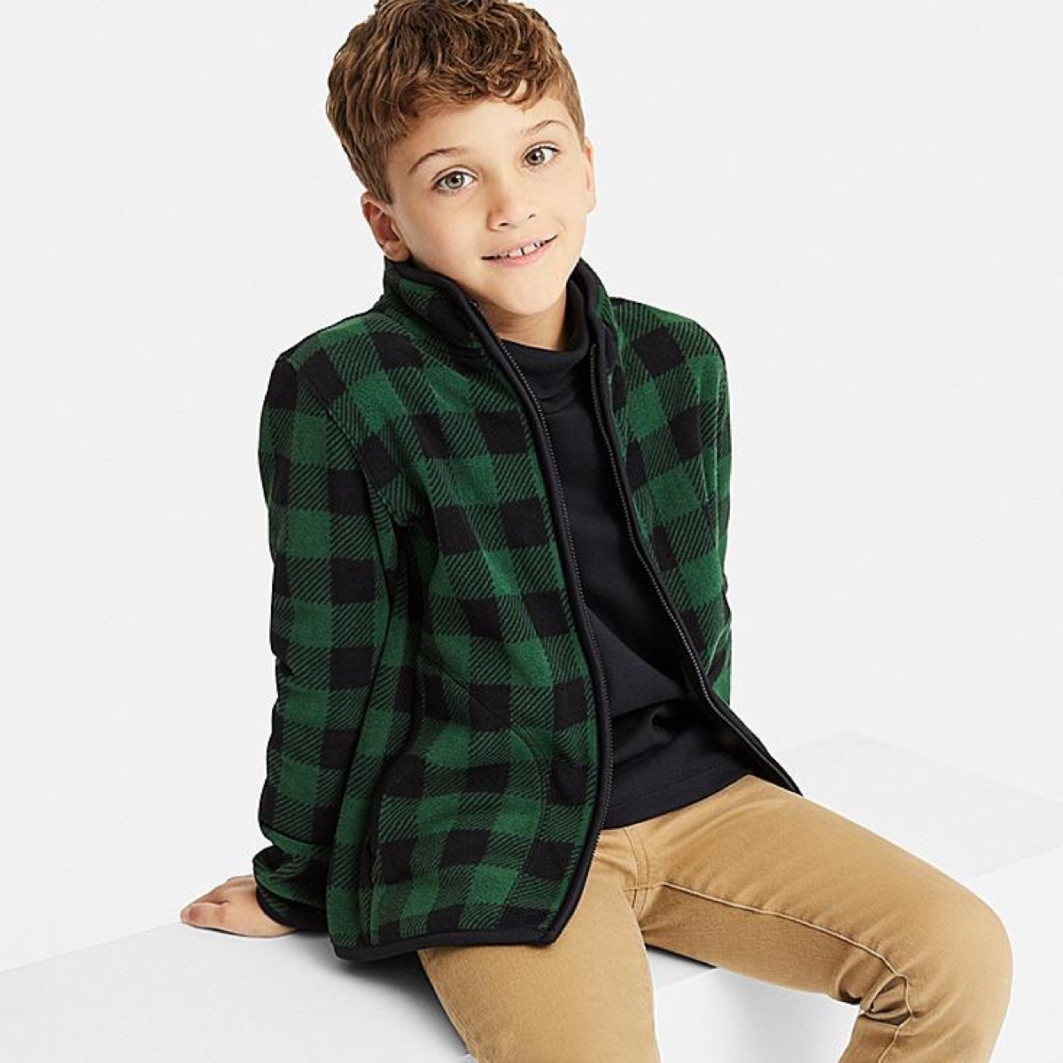 Uniqlo Printed Fleece {Save Money on Kids' Clothes}