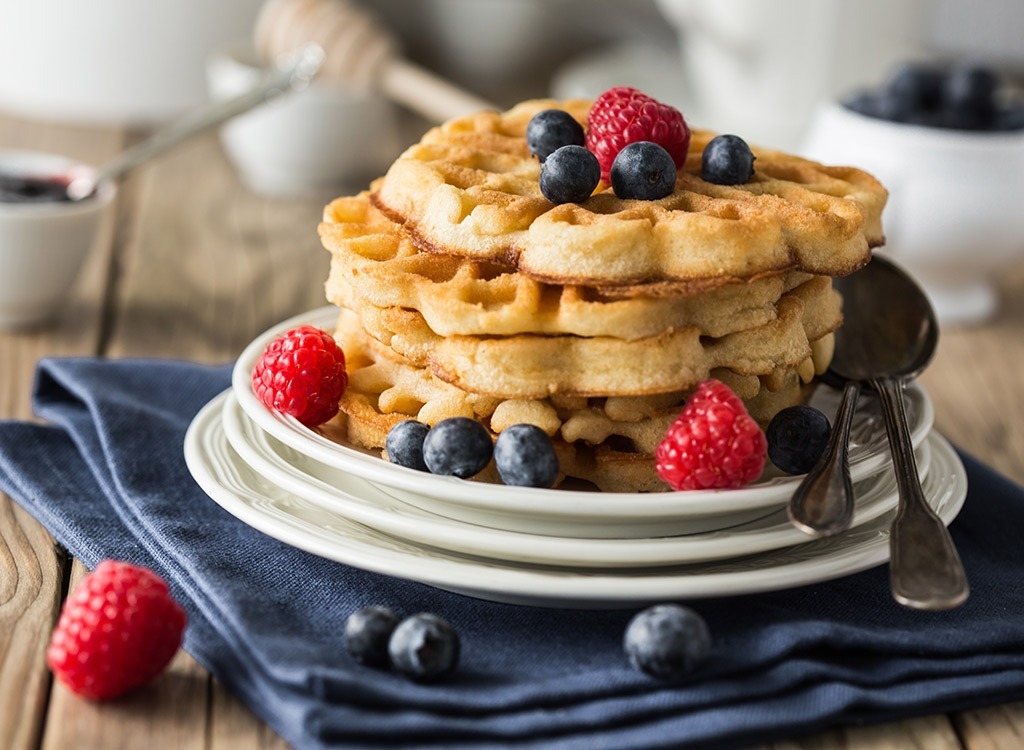 stack of waffles