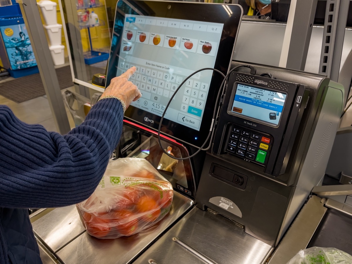 using self-checkout