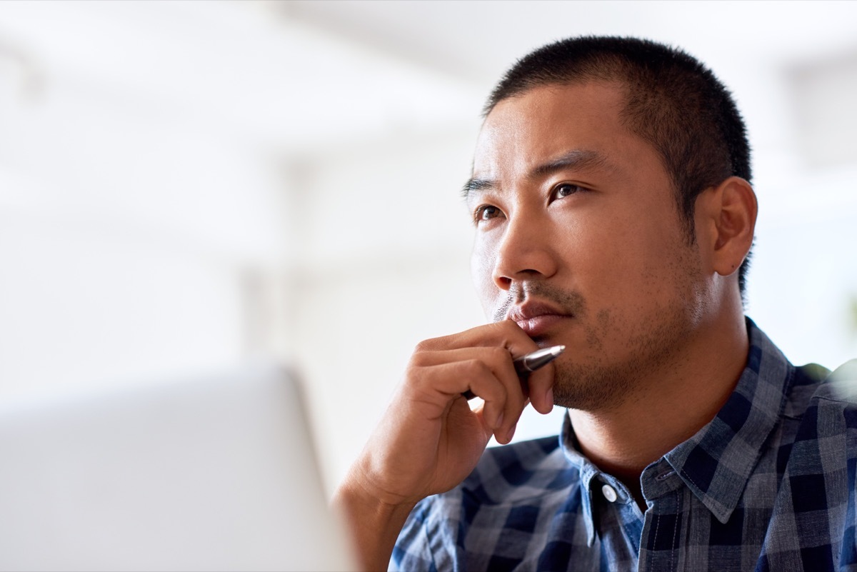 man thinking or confused ways to be less indecisive