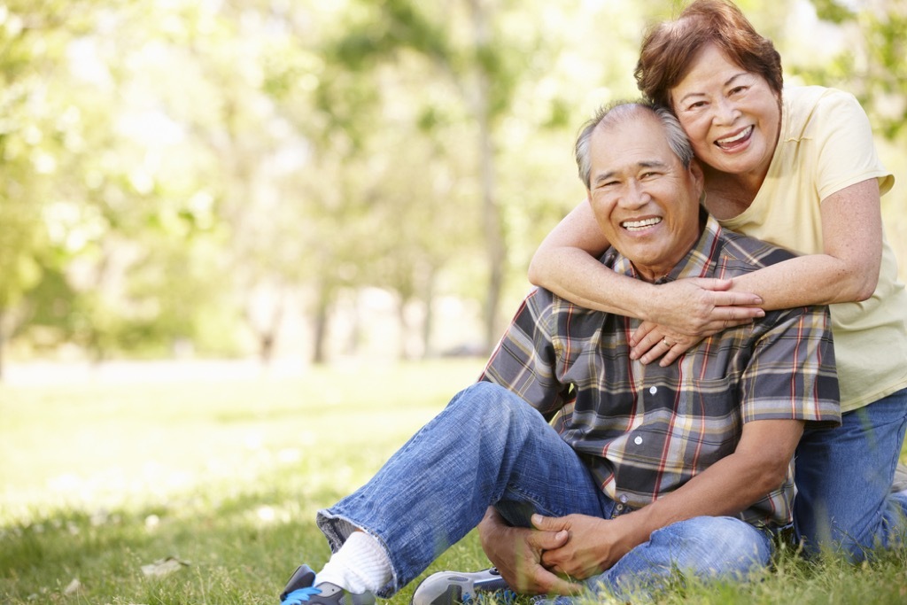 older couple outdoors