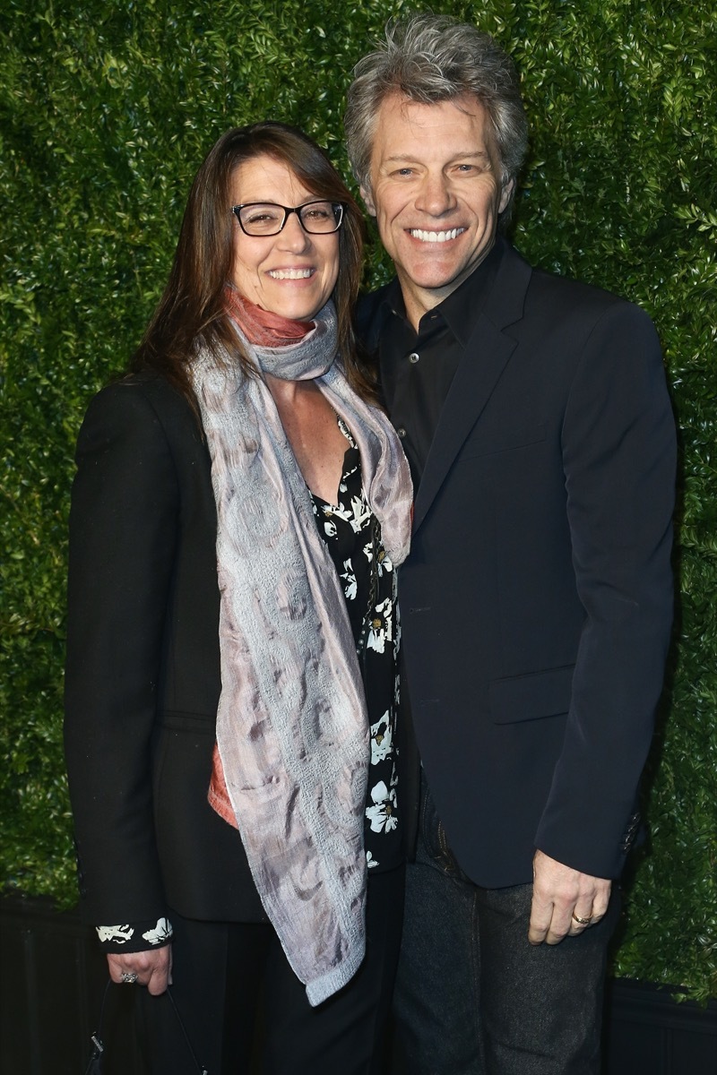 Dorothea Hurley and Jon Bon Jovi at the the 12th Annual Tribeca Film Festival Artists Dinner in 2017