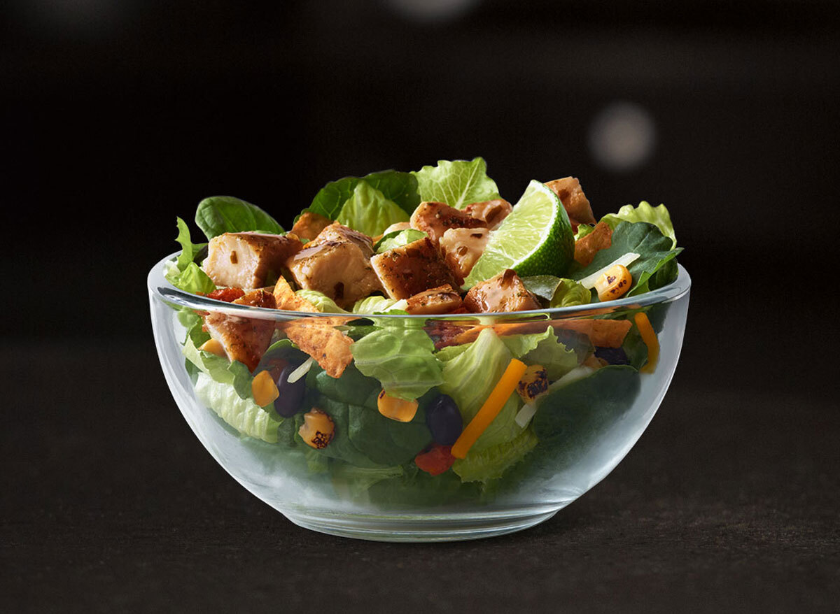 Mcdonalds premium southwest grilled chicken salad