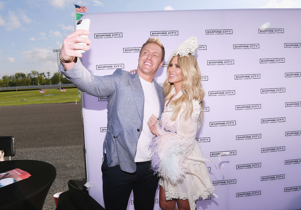 Kroy Biermann and Kim Zolciak at Yonkers Raceway in 2017